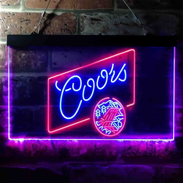 Coors Mountain Stream Dual LED Neon Light Sign